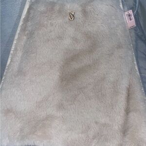 Faux Fur Cream Skirt